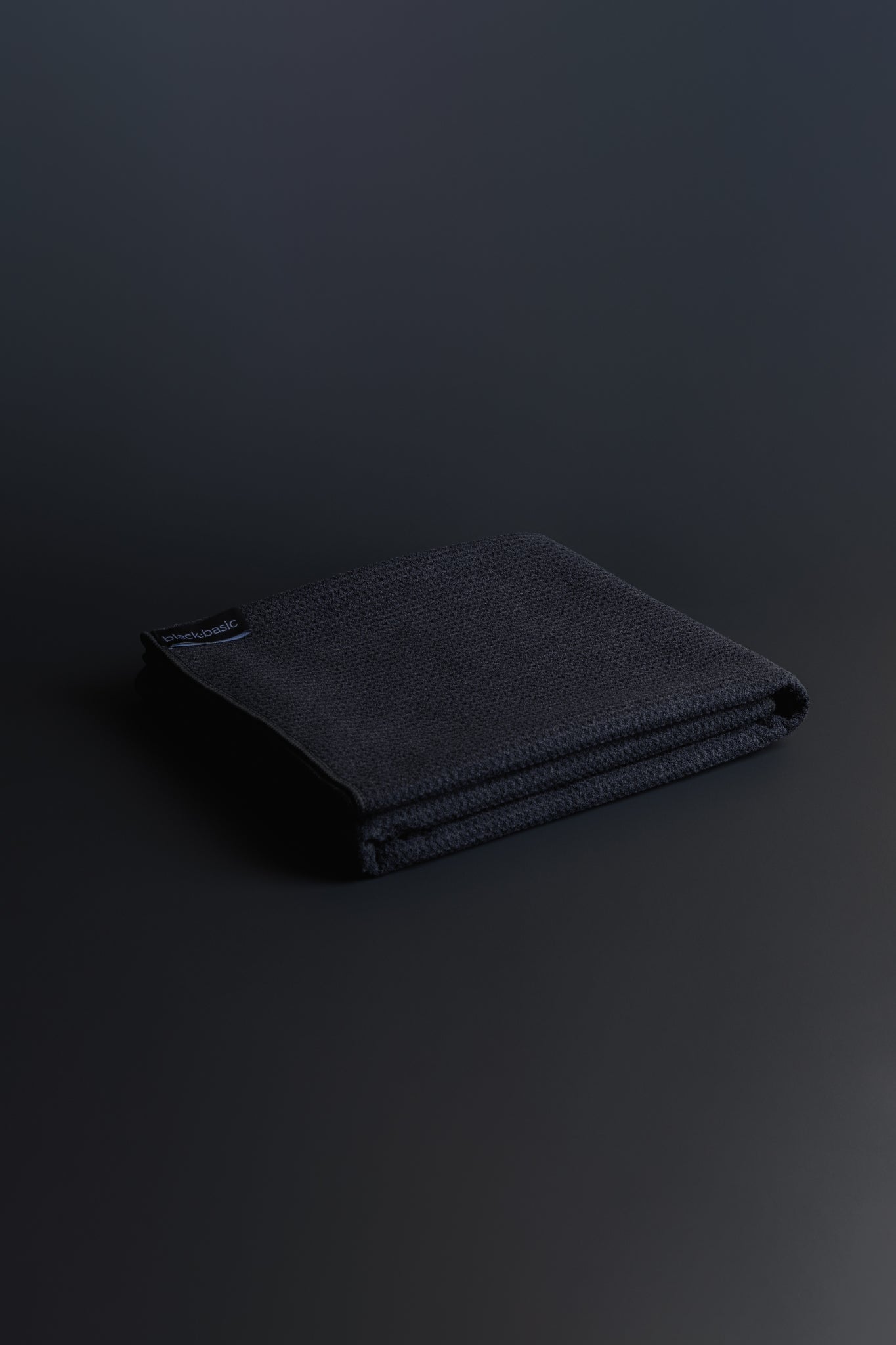 Black Microfibre Hand Towel
