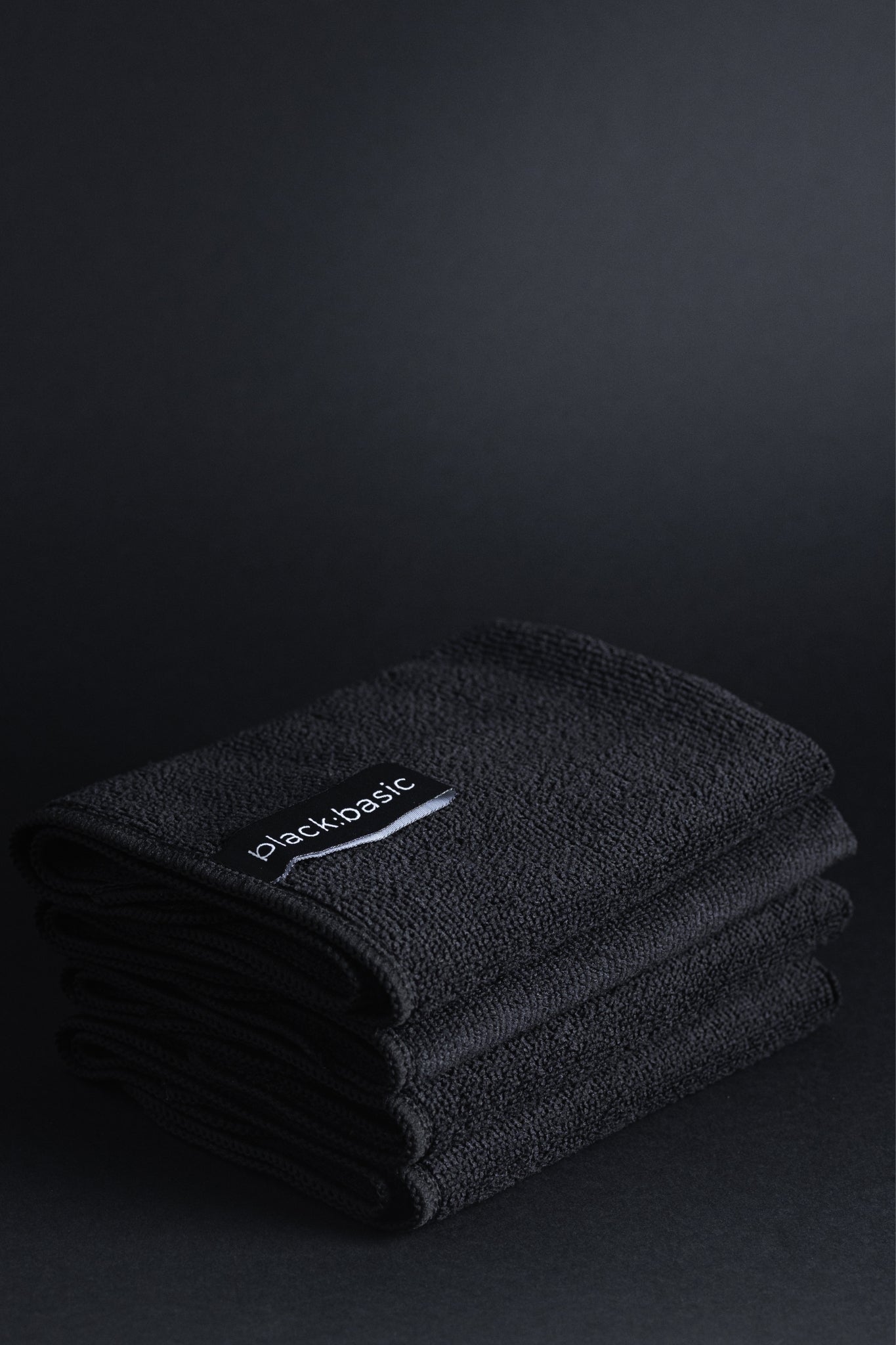 Black Microfibre Cleaning Cloths