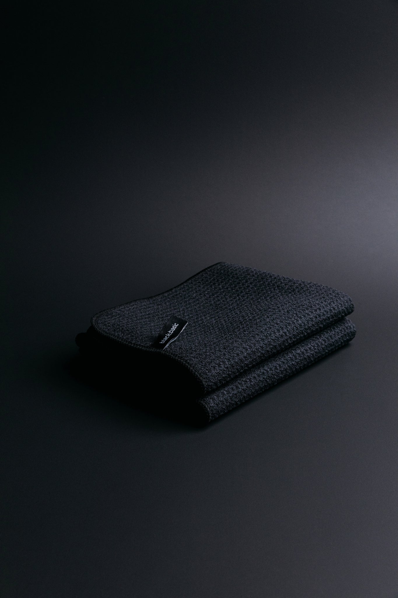 Black Microfibre Kitchen Towels